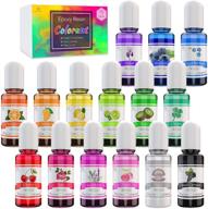 🎨 epoxy resin pigment - 15 color liquid dye for resin art - high-concentration resin colorant for diy jewelry, crafts, and paint - ab resin coloring - 10ml each logo