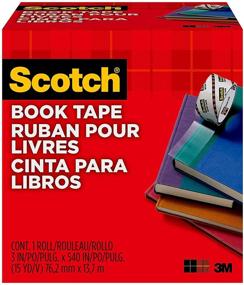 img 4 attached to 📚 Premium Scotch Book Tape 845, 3 Inches x 15 Yards - Durable and Reliable FF084574