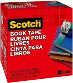 img 2 attached to 📚 Premium Scotch Book Tape 845, 3 Inches x 15 Yards - Durable and Reliable FF084574