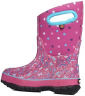 introducing bogs unisex-child classic print 🌧️ rainboot: a stylish and waterproof rain boot logo