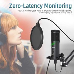 img 3 attached to SUDOTACK Professional USB Streaming Studio Microphone - High-Quality 192kHz/24Bit Cardioid Condenser Mic Kit with Zero-Latency Monitoring, Mute Button - Ideal for Podcasting, Gaming, Home Recording, YouTube