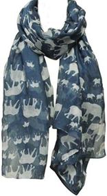 img 2 attached to Wrapables Elephant Print Scarf Wrap