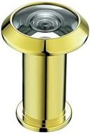 🔒 enhanced security door viewer by royal h&amp;h for home office 200 degree solid brass (gold) logo
