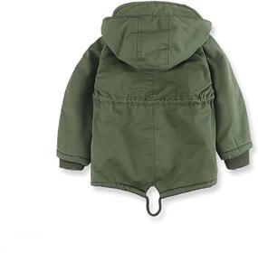img 3 attached to Toddler Windbreaker Outerwear Outfits ArmygreenThick Boys' Clothing - Jackets & Coats