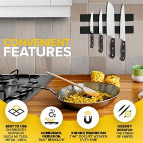 img 2 attached to 🧲 Versatile Adhesive Magnetic Strip: Organize & Store Knives, Utensils, and Tools in Kitchen and Garage