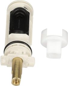 img 1 attached to 💧 High-Quality 1222 Replacement Cartridge for Moen Single-Handle Posi-Temp Faucets, Includes Silicone Oil - Brass and Plastic Construction