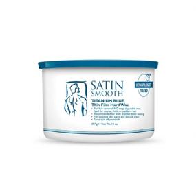 img 4 attached to 💙 Satin Smooth Titanium Blue Thin Film Hard Hair Removal Wax 14oz - Effective Solution for Smooth and Long-lasting Hair Removal