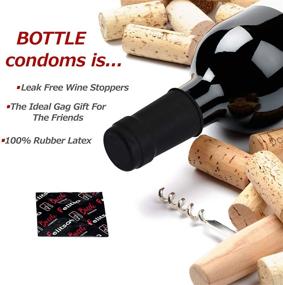 img 3 attached to 🍾 Wine Bottle Stoppers - Beverage Wraps for Wine Lovers - Festive Christmas and New Year Gag Gift - Hilarious White Elephant Present - Pack of 6