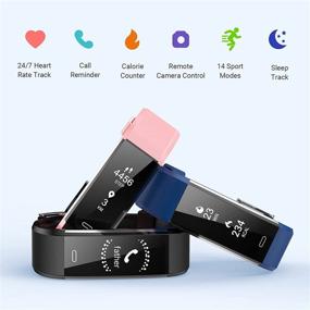 img 3 attached to 🏋️ Y&L Fitness Tracker: Heart Rate & Sleep Monitor, Waterproof Watch for Women & Men - Step Counter & Pedometer