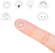 ☀️ clear sunny rainy weather planner stickers - magjuche, 120 labels for scrapbooking & crafting sticker logo