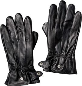 img 1 attached to 🧤 Превосходные оригинальные кожаные водительские перчатки: добавьте штрих изысканности в мужские аксессуары