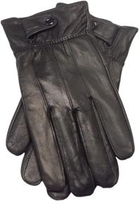 img 4 attached to 🧤 Превосходные оригинальные кожаные водительские перчатки: добавьте штрих изысканности в мужские аксессуары