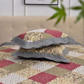 img 1 attached to Nivanlange Bedspread Lightweight Reversible Patchwork