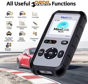img 3 attached to 🔍 Autel ML529 OBD2 Scanner - Full OBD2 Functions, Engine Light Turn-off, O2 Sensor Test, AutoVin, DTC Lookup, Free Online Update