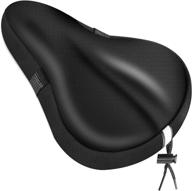 ylcvbud gel bike seat cover: ultimate comfort for men and women | wide cushioned bicycle saddle pad for cruiser and stationary bikes with waterproof cover logo