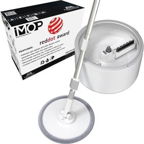 img 4 attached to 🧹 Efficient VENETIO iMOP Spin Mop and Bucket Floor Cleaning System with Water Filtration Spinner - Perfect for Wood, Hardwood, Laminate, Tile, and Pet Owners (1 Pad)