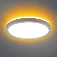 🌟 dakason 12 inch led flush mount ceiling light: dimmable 5 colors selectable, ambient back light for kitchen, living room, bedroom логотип