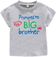 toddler t shirt promoted brother letters boys' clothing logo