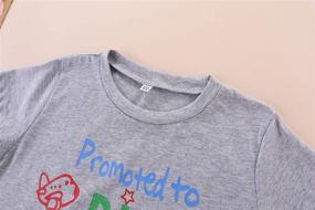 img 2 attached to Toddler T Shirt Promoted Brother Letters Boys' Clothing