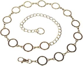 img 1 attached to Ladies Metal Circle Chain Silver