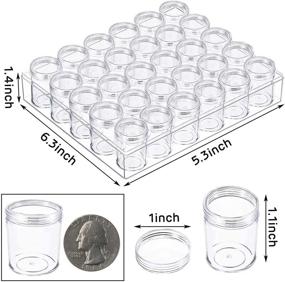 img 3 attached to 💎 BigOtters 5D Embroidery Diamond Storage Box: Clear Plastic Containers for Jewelry, Crafts, and Beads