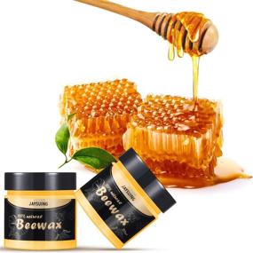 img 3 attached to 🐝 Wood Seasoning Beewax: Traditional Beeswax Polish for Multipurpose Furniture Care, Including 8 Sponges for Cleaning and Protecting Wooden Furniture