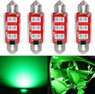 💡 upgrade your car's interior lighting with phinlion super bright 212-2 led bulb, green - pack of 4 logo