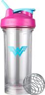 🦸 wonder woman blender bottle pro series - 28oz shaker bottle, justice league superhero logo