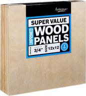 artlicious 12x12 wood panel boards: superior quality & value for artists, a versatile alternative to canvas panels, stretched canvas & canvas rolls logo