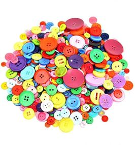 img 2 attached to 🔘 Baaxxango Resin Buttons: 600-700 Assorted Colors and Shapes for DIY Crafts and Sewing Decorations