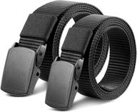 nylon width casual plastic buckle - stylish & durable belt accessory logo