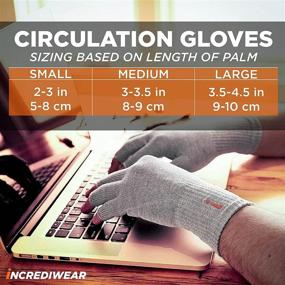 img 2 attached to 🧤 Incrediwear Fingerless Circulation Gloves for Effective Arthritis Relief - Grey