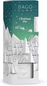 img 2 attached to 🎄 Get in the Holiday Spirit with BAGO Home Christmas Collection Oil Reed Diffuser Set - Christmas Tree, 90 ml 3 oz!