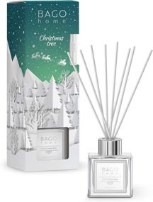 img 4 attached to 🎄 Get in the Holiday Spirit with BAGO Home Christmas Collection Oil Reed Diffuser Set - Christmas Tree, 90 ml 3 oz!
