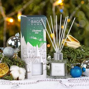 img 1 attached to 🎄 Get in the Holiday Spirit with BAGO Home Christmas Collection Oil Reed Diffuser Set - Christmas Tree, 90 ml 3 oz!
