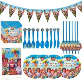 img 2 attached to 🎉 Cocomelon Birthday Party Supplies: Decorations & Tablecloth