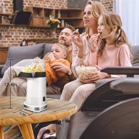 img 2 attached to 🍿 1200W Electric Popcorn Maker: Low Fat, No Oil Needed, Fast Hot Air Popcorn Machine for Home, Family, Party - BPA Free, Includes Measuring Cup (White)