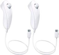 enhance your gaming experience with playhard 2 pack nunchuk controllers for nintendo wii & wii u (white x 2) логотип