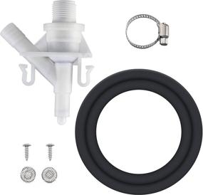 img 4 attached to 🚽 Durable RV Toilet Valve Parts with Seal, Water Valve Kit for Dometic 300 310 320 Series Pedal Flush Valve Toilets - Replacement Kit for RV Camper Marine Toilet Flush Valve