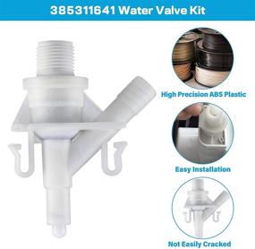 img 2 attached to 🚽 Durable RV Toilet Valve Parts with Seal, Water Valve Kit for Dometic 300 310 320 Series Pedal Flush Valve Toilets - Replacement Kit for RV Camper Marine Toilet Flush Valve