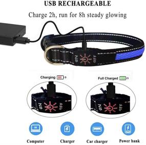 img 2 attached to 🐶✨ Warbriie LED Dog Collar: USB Rechargeable Christmas Lights for Small Medium Large Dogs