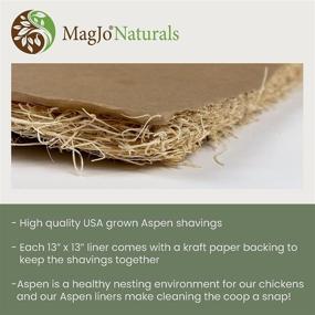 img 2 attached to 🐹 MagJo Pet Excelsior Aspen Shaving Nesting Liners - 12 Pack для улучшения SEO