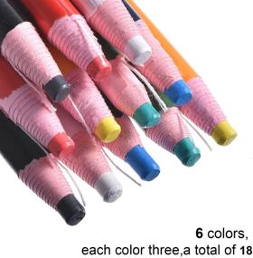 img 2 attached to Sewing Mark Pencil Tailor Chalk Set: Free Cutting Chalk for Sewing Fabric, Marking, and Tracing - 6 Colors (12)