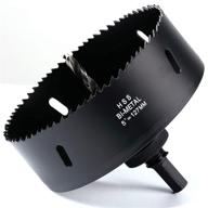 🔪 enhanced cutting precision: black bi metal cutter with adjustable depth logo