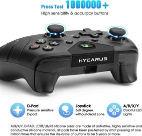 img 2 attached to 🎮 HYCARUS Dual Vibration Wireless Controller for Xbox One and Series X/S | Impulse Triggers Enhanced | Compatible with Xbox One (X/S), Xbox Series X/S, Windows 7/8/10, PS3 | No 3.5mm Headphone Jack