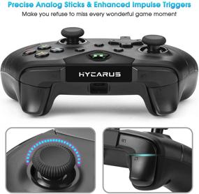 img 3 attached to 🎮 HYCARUS Dual Vibration Wireless Controller for Xbox One and Series X/S | Impulse Triggers Enhanced | Compatible with Xbox One (X/S), Xbox Series X/S, Windows 7/8/10, PS3 | No 3.5mm Headphone Jack
