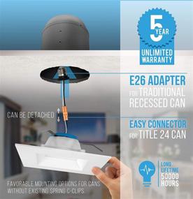 img 1 attached to Parmida Dimmable LED Downlight: Enhanced Replacement Option for Industrial Electrical and Lighting Components