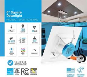 img 3 attached to Пармиды Dimmable LED Downlight: улучшенная замена для промышленных электрических и светотехнических компонентов.