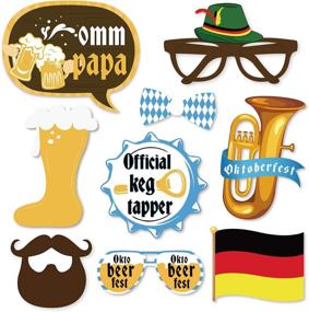 img 2 attached to 🍻 35-Count Konsait German Beer Photo Booth Props for Oktoberfest Party Decorations - Funny German Beer Festival Photo Props with Sticks for Oktoberfest Party Favors Supplies