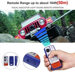 img 3 attached to 🏞️ Enhance Your Winching Experience: WATERWICH 2pcs Wireless Winch Remote Control Kit 12V for Truck Jeep ATV SUV